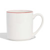 Made In Coffee Mugs With Red Rims