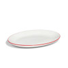 Made In Serving Platter With Red Rim