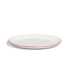 Made In Serving Platter With Red Rim