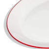 Made In Serving Platter With Red Rim