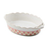 MacKenzie-Childs Rosy Check Everyday Small Oval Baker
