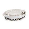 MacKenzie-Childs Courtly Check Everyday Medium Oval Baker
