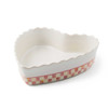 MacKenzie-Childs Rosy Check Everyday Large Heart Baker