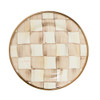 MacKenzie-Childs Mocha Check Set of Four Appetizer Plates