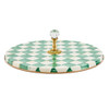 MacKenzie-Childs Emerald Check Cheese Course
