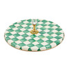 MacKenzie-Childs Emerald Check Cheese Course