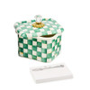 MacKenzie-Childs Emerald Check Recipe Box