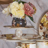 MacKenzie-Childs Wild Rose White Small Pedestal Platter