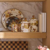 MacKenzie-Childs Wild Rose White Medium Canister