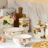 MacKenzie-Childs Wild Rose White Medium Canister