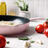 Staub Cast Iron Fry Pan in Pink Peony