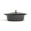 Made In Enameled Cast Iron Oval Dutch Oven in Willow Green