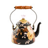 MacKenzie-Childs Wild Rose Brown 2-Quart Tea Kettle