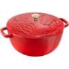 Staub Cast Iron Essential French Oven With Horse Lid in Cherry