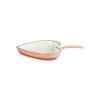 Le Creuset Cast Iron Heart Skillet in Pêche