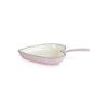 Le Creuset Cast Iron Heart Skillet in Chiffon Pink