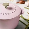 Staub Cast Iron Petite French Oven in Pink Peony