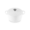Le Creuset Cast Iron Round Deep Dutch Oven in White