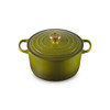 Le Creuset Cast Iron Round Deep Dutch Oven in Olive