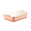 Le Creuset Heritage Deep Rectangular Lasagna Dish in Pêche
