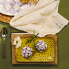 MacKenzie-Childs Violet Check Salt and Pepper Shakers
