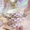 MacKenzie-Childs Violet Check Medium Everyday Bowl