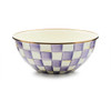 MacKenzie-Childs Violet Check Large Everyday Bowl