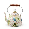 MacKenzie-Childs Pink Wildflowers 3-Quart Tea Kettle