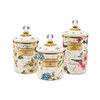 MacKenzie-Childs Pink Wildflowers Small Canister