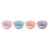 Le Creuset Set of 4 Multi-Colored Petal Mini Bowls