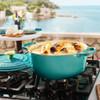 Le Creuset Cast Iron Round Dutch Oven in Riviera