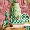 MacKenzie-Childs Emerald Check Spoon Rest