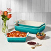 Le Creuset Heritage 3-Piece Rectangular Baking Dish Set in Riviera