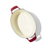 Made In Enameled Cast Iron Oval Dutch Oven in Ruby Red