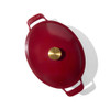 Made In Enameled Cast Iron Oval Dutch Oven in Ruby Red