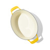 Made In Enameled Cast Iron Oval Dutch Oven in Marigold Yellow
