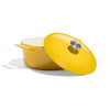 Made In Enameled Cast Iron Round Dutch Oven in Marigold Yellow