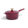 Made In Enameled Cast Iron Saucepan in Ruby Red