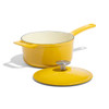 Made In Enameled Cast Iron Saucepan in Marigold Yellow