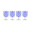 MacKenzie-Childs Blue Check Acrylic Water Goblets