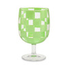 MacKenzie-Childs Green Check Acrylic Water Goblets