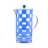 MacKenzie-Childs Blue Check Acrylic Pitcher