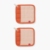 Hedley & Bennett Set of Two Pot Holders in Paprika