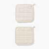 Hedley & Bennett Set of Two Pot Holders in Oat