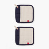 Hedley & Bennett Set of Two Pot Holders in Blueberry