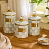 MacKenzie-Childs Sky Check Medium Canister