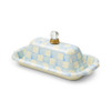 MacKenzie-Childs Sky Check Butter Box