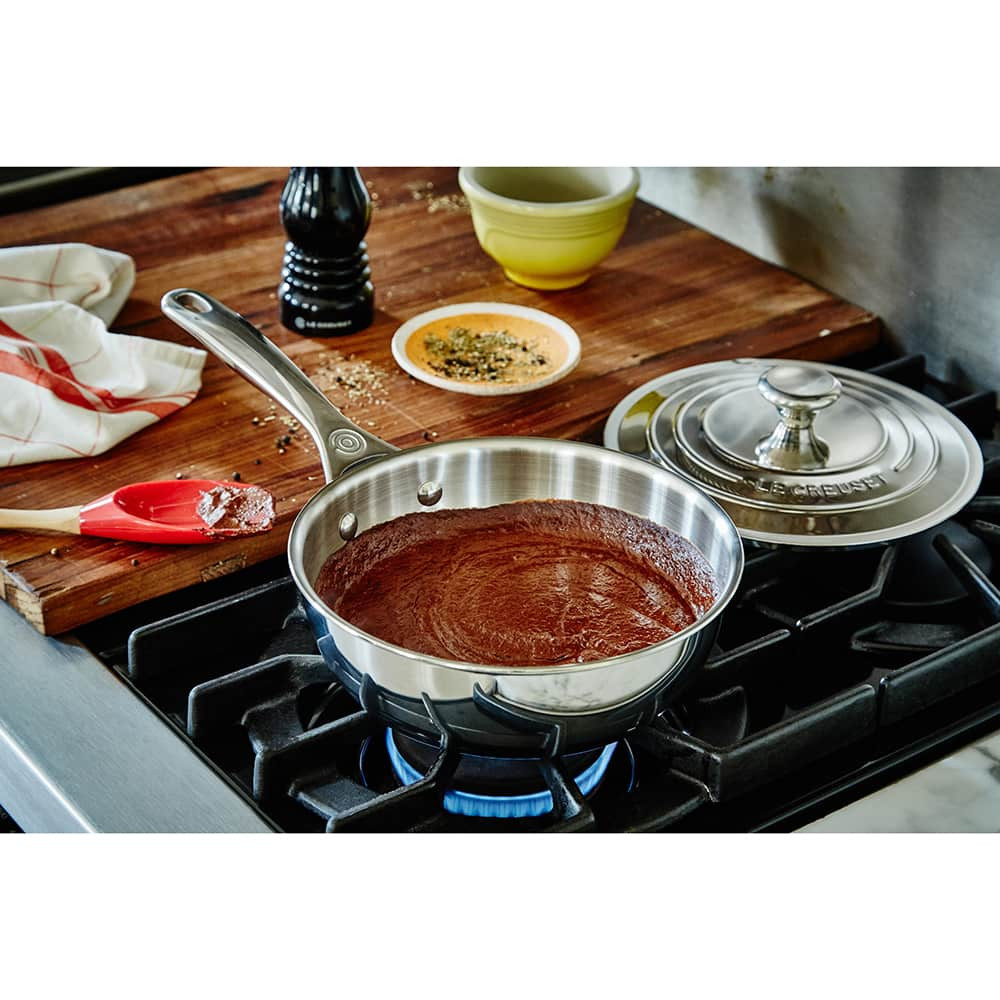 Le Creuset Stainless Steel Saucier Pan | Chefs Corner Store