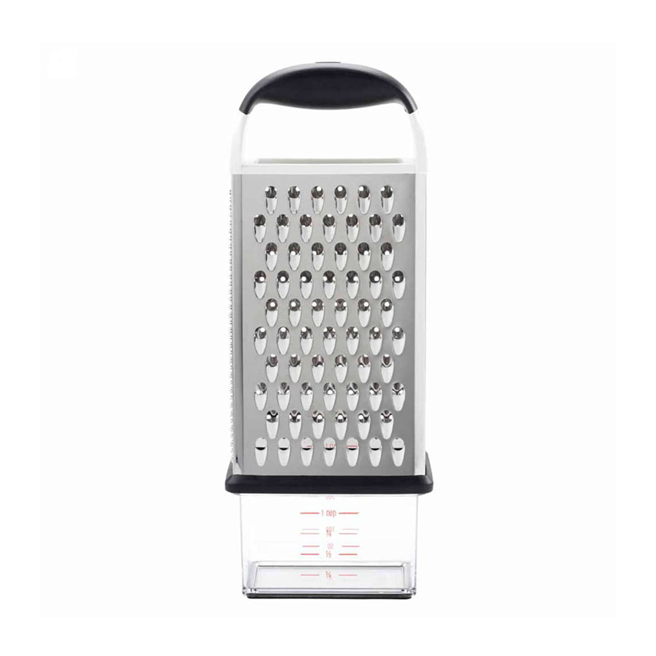 Etched Box Grater With Removable Zester