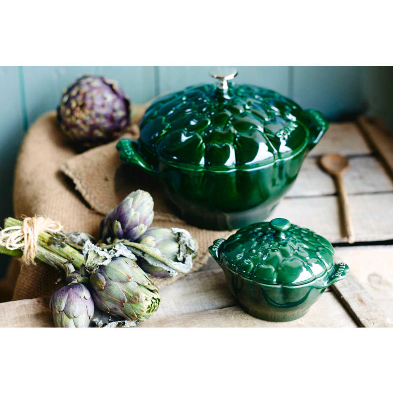 https://cdn11.bigcommerce.com/s-hccytny0od/images/stencil/1280x1280/products/2125/26636/Staub_Cast_Iron_Artichoke_Cocotte_in_Basil__69842.1702586222.jpg?c=2?imbypass=on